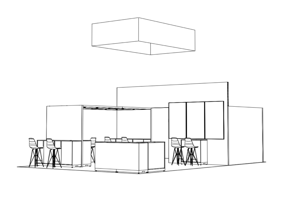 Technical booth drawing